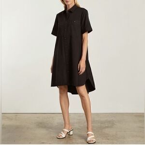 NWT Everlane The Daytripper Shirtdress in Black Medium